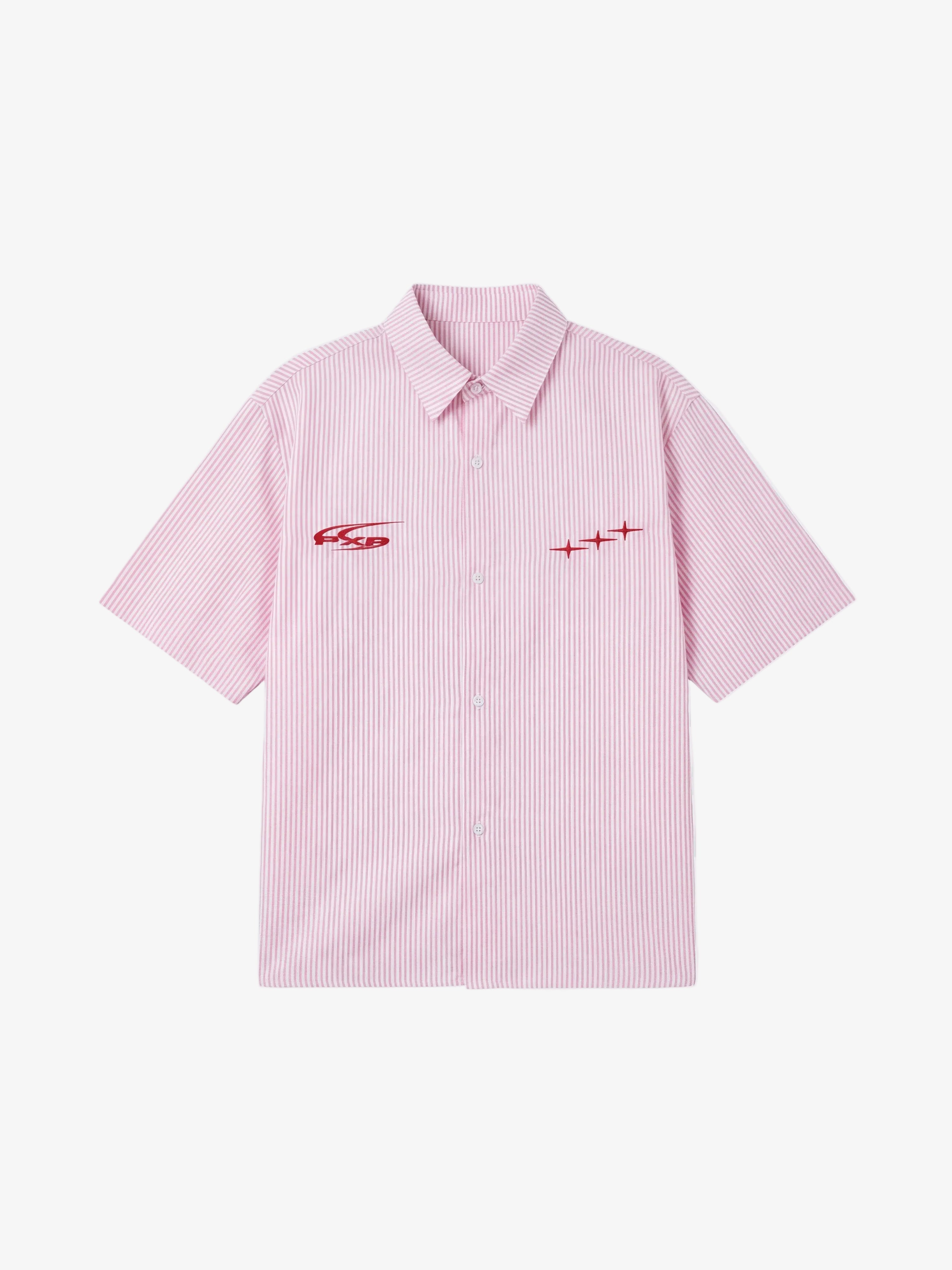 PXP Gestreept overhemd met korte mouwen - Lab10streetwear.nl