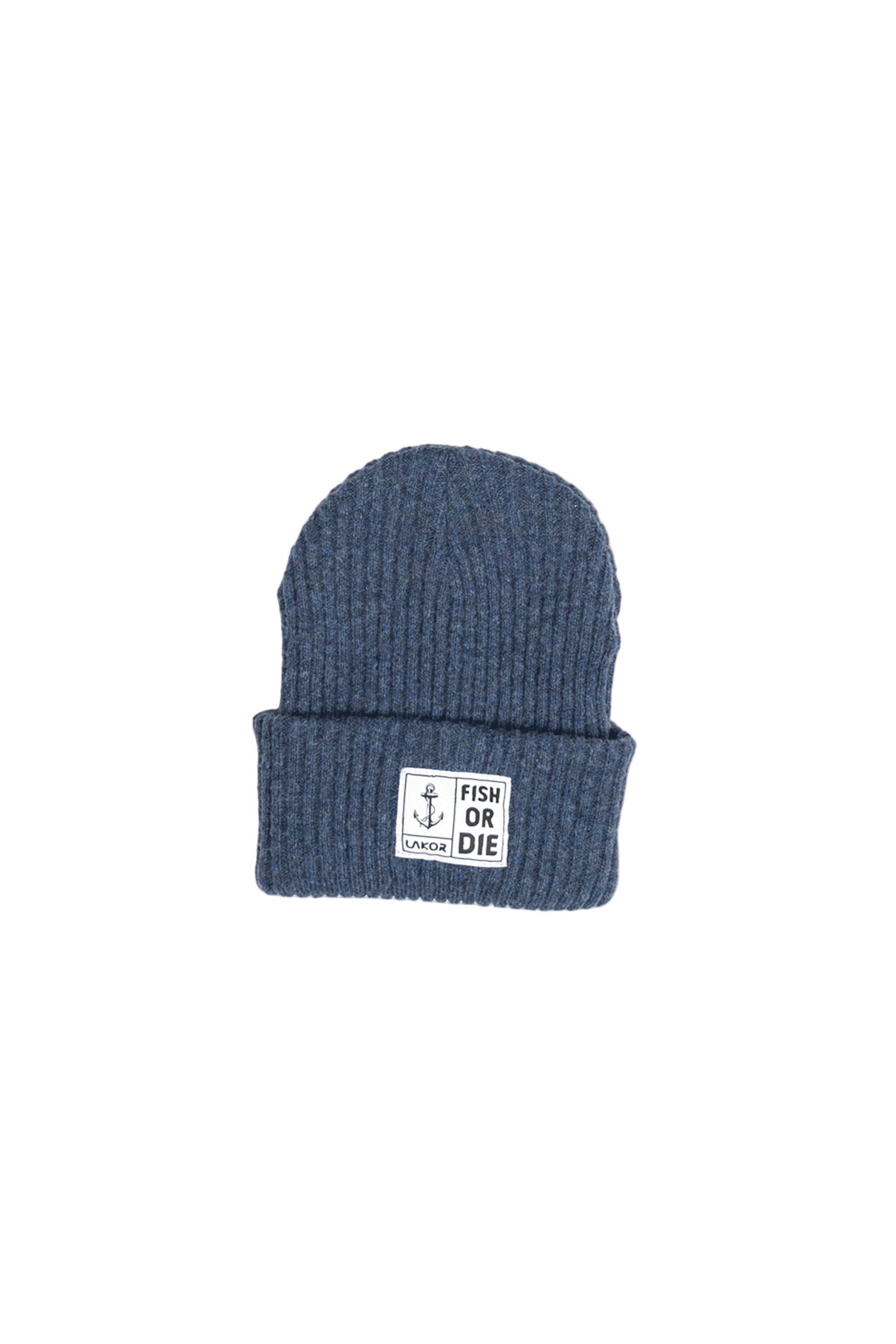 Fish or Die Beanie - Navy - LAB10streetwear
