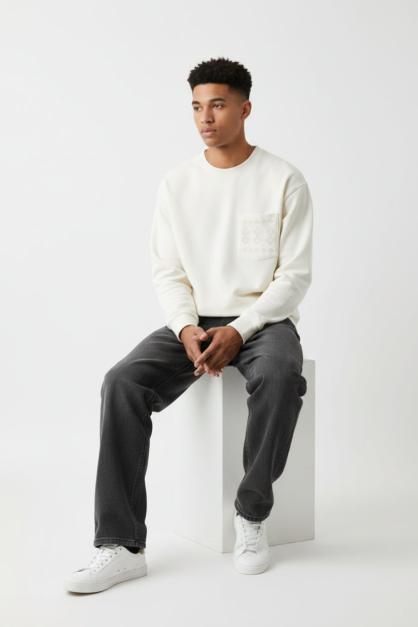 Ame Libre Observer Longsleeve Off White -lab10streetwear.nl