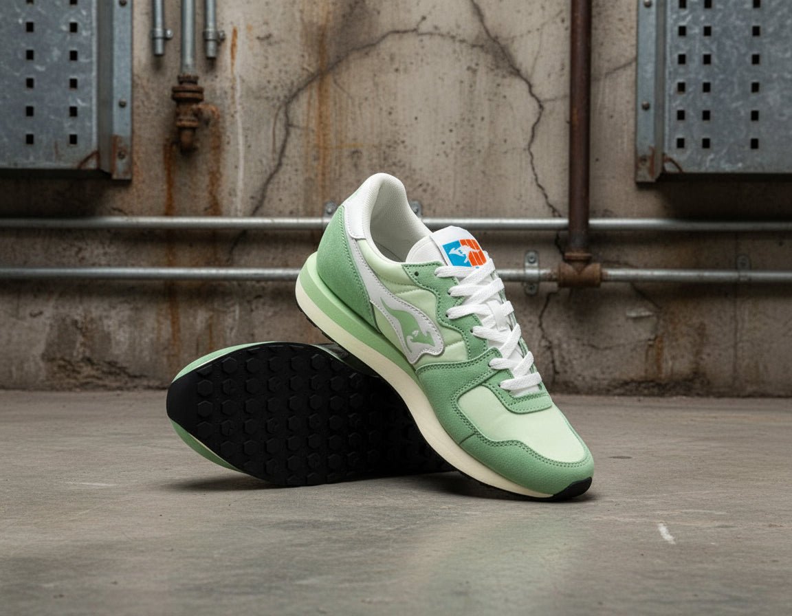 Aussie Athluxe II - Lime White - LAB10streetwear