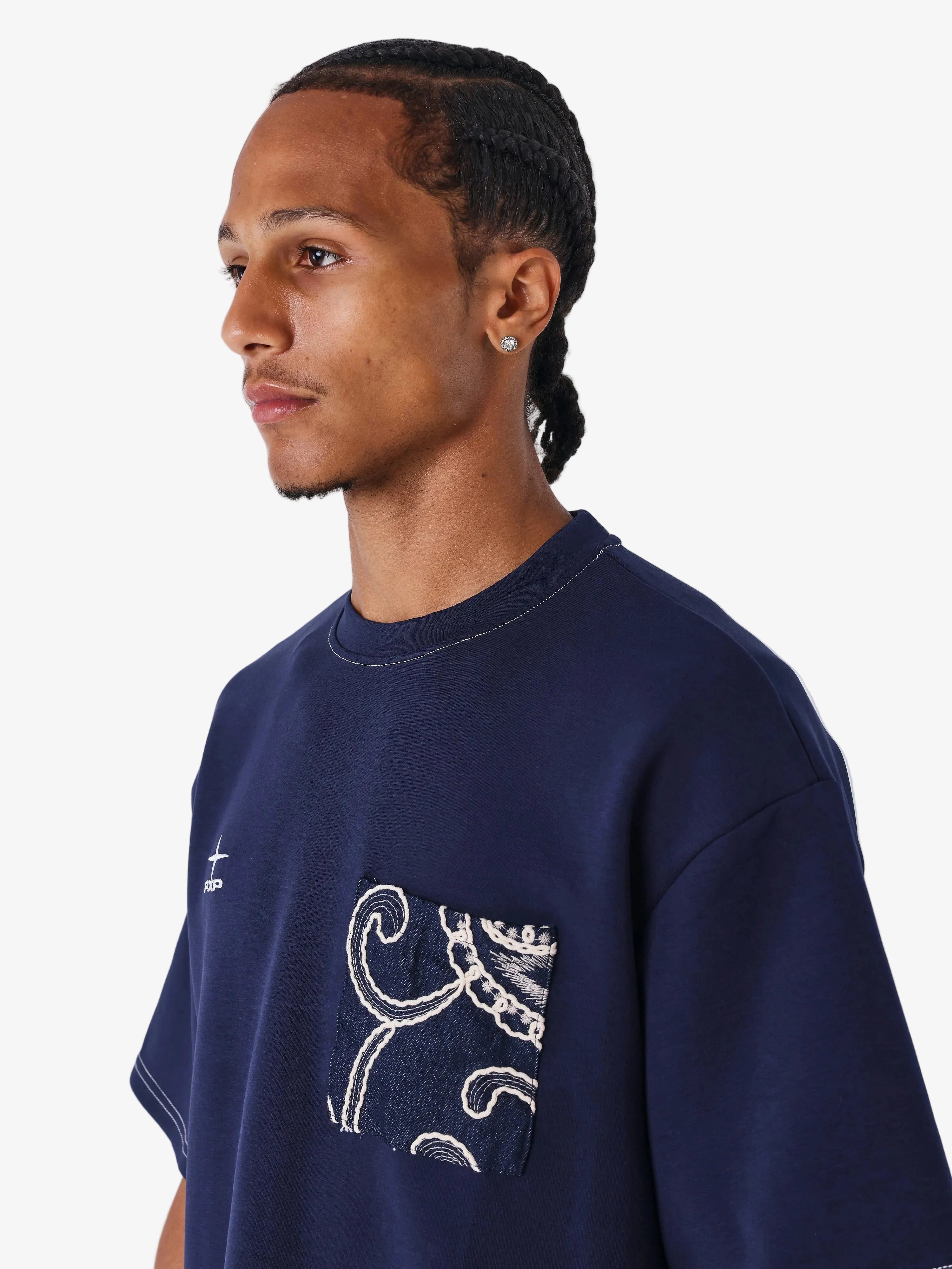 PXP Bandana T-shirt Blauw - Lab10streetwear.nl