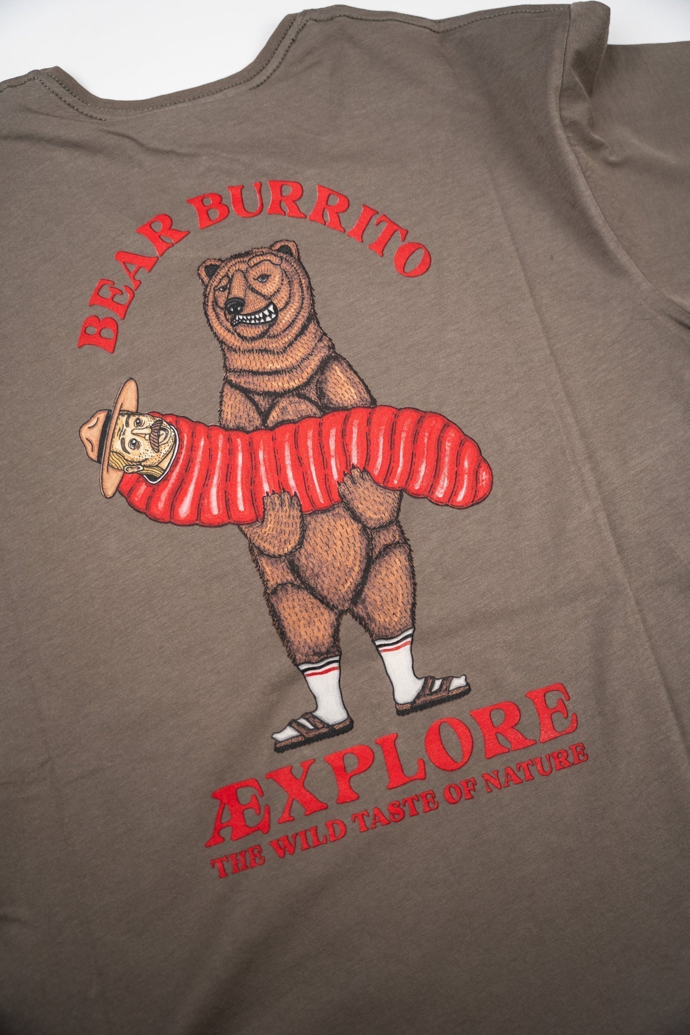 Bear Burrito T-Shirt - Morel - LAB10streetwear