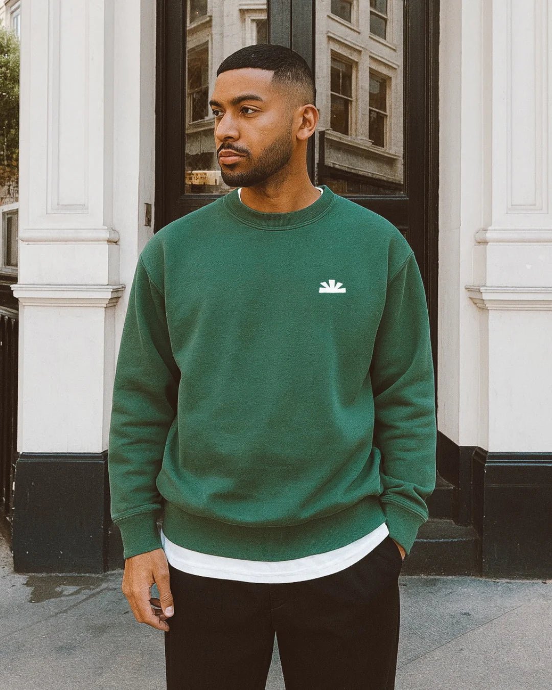 Circle Sweater - Groen - LAB10streetwear