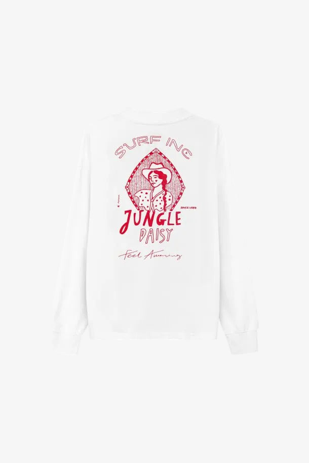 Feel Amazing Longsleeve - Paper White - LAB10streetwear