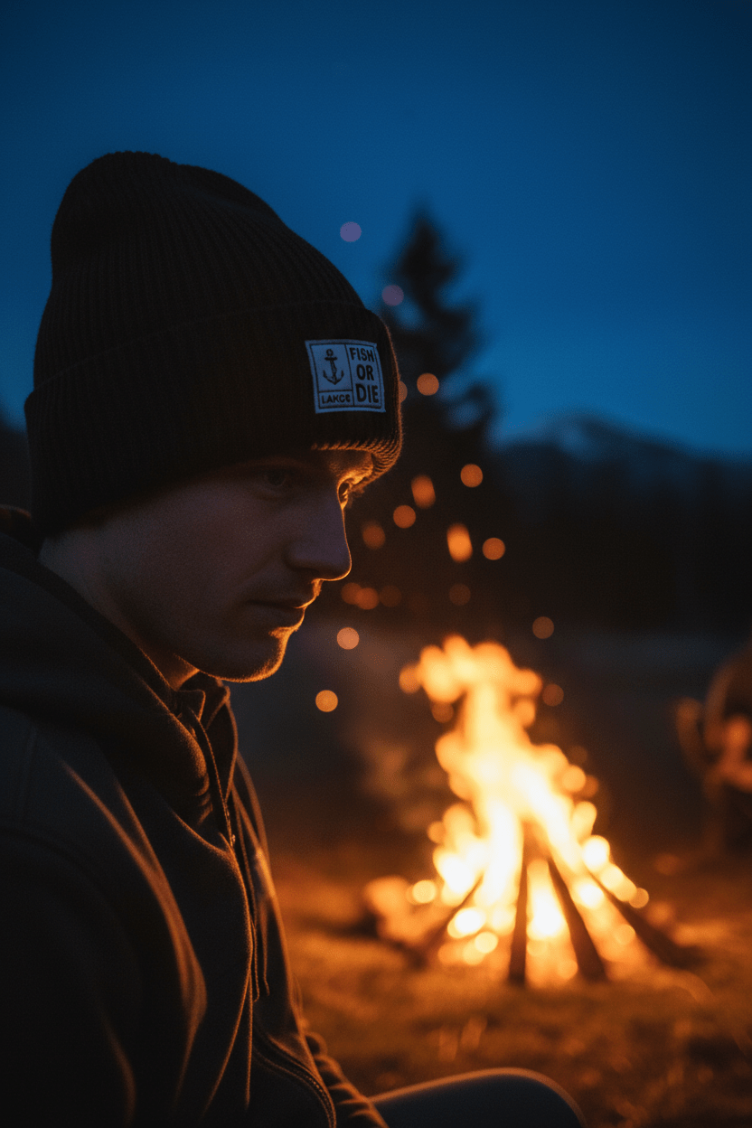 Fish or Die Beanie - Black - LAB10streetwear
