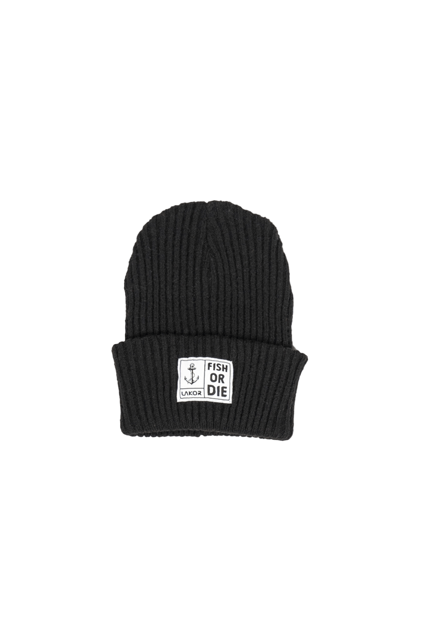 Fish or Die Beanie - Black - LAB10streetwear