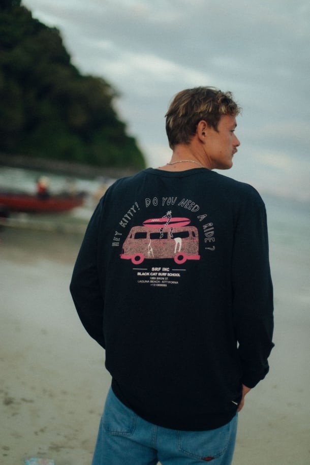 Kitty Longsleeve - Acid Black - LAB10streetwear