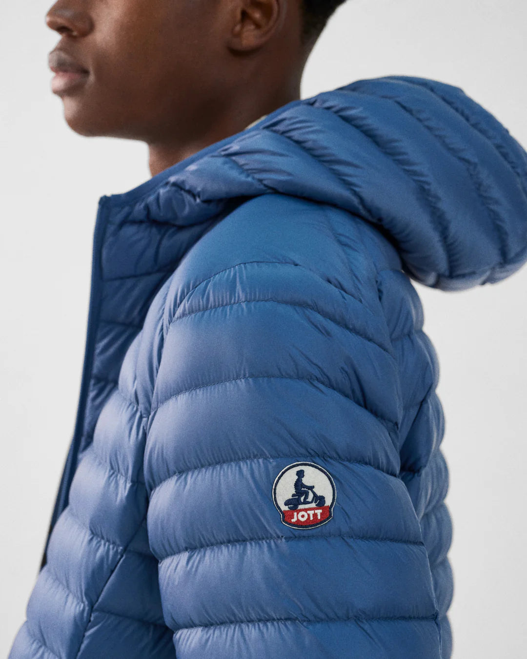 Nico Down Jacket with Hood - Ice Grey