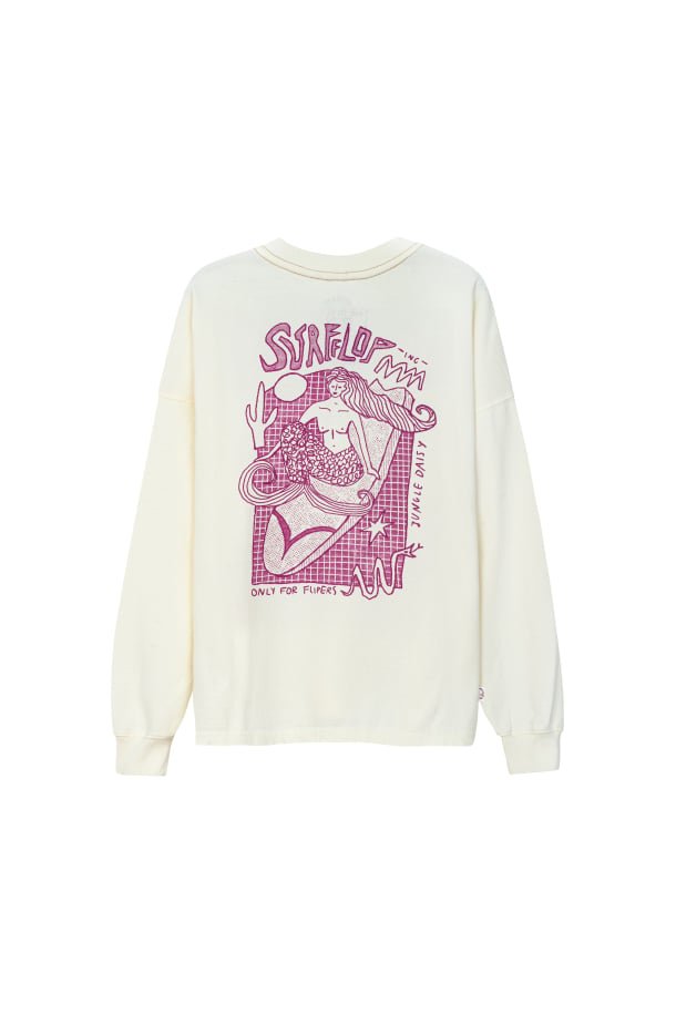 Only For Flippers Longsleeve - Vintage White - LAB10streetwear