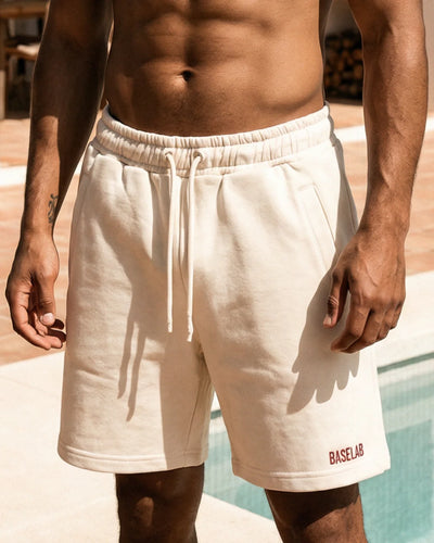 Baselab - Sweatshort offwhite - Lab10streetwear.nl