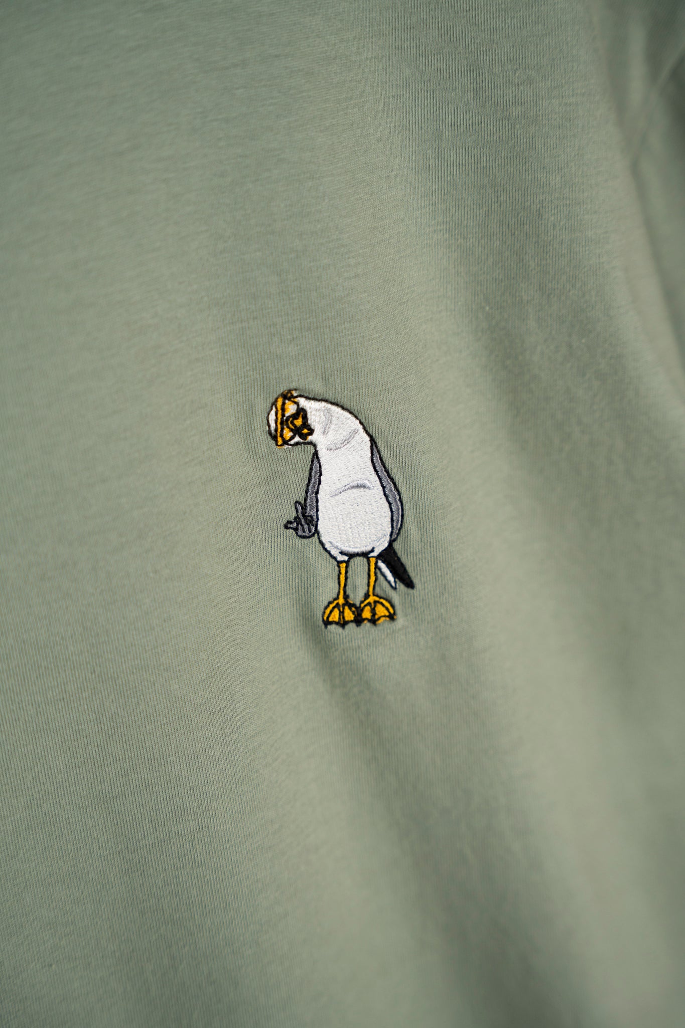 Lakor Mini Flipping the Bird T-Shirt - Sea Spray - Lab10streetwear.com