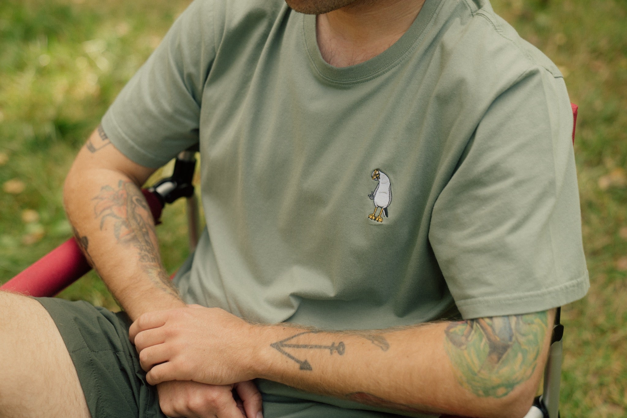 Lakor Mini Flipping the Bird T-Shirt - Sea Spray - Lab10streetwear.com