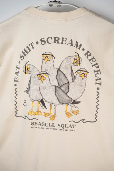 Lakor Seagull Squad Back T-Shrit - Rainy Day - Lab10streetwear.com