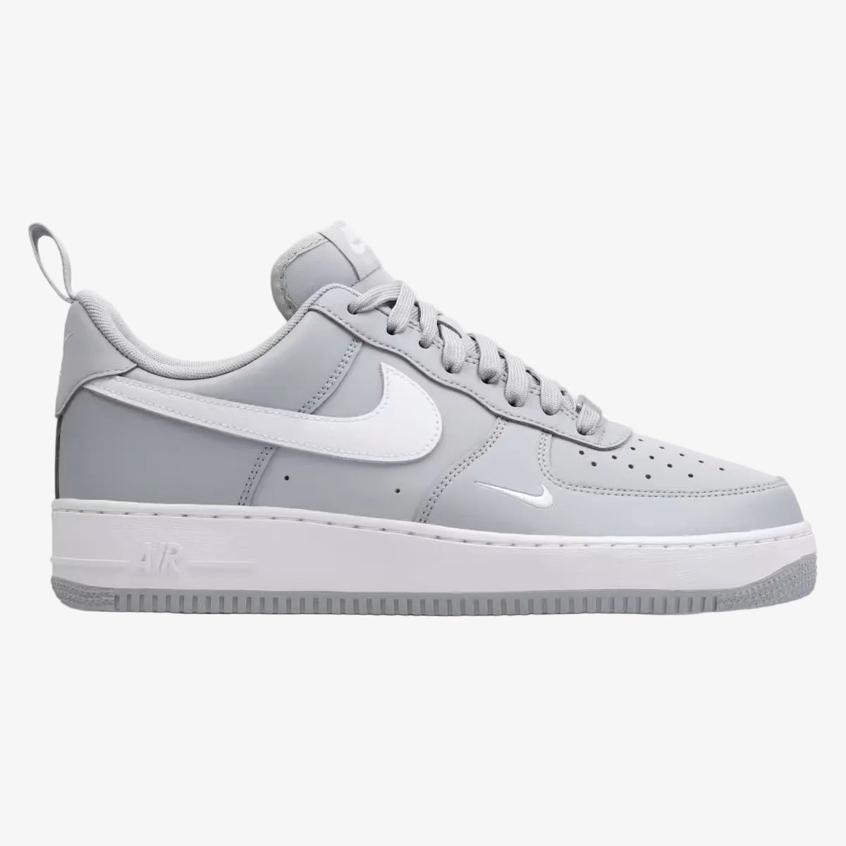 nike Air Force 1 Low '07 LV8 Carbon Fiber Swoosh Wolf Grey White - lab10streetwear.nl