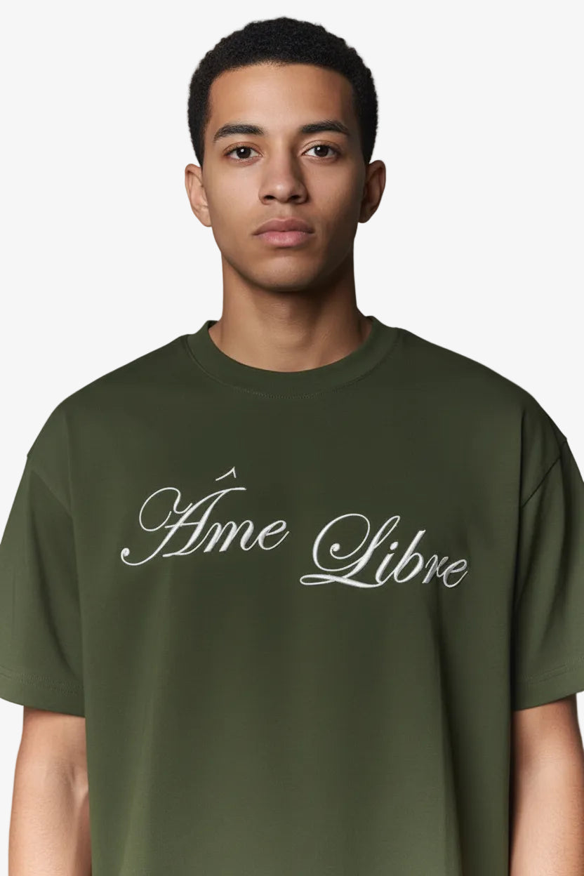 Ame Libre Sentinel T-Shirt Olive Lab10streetwear.nl
