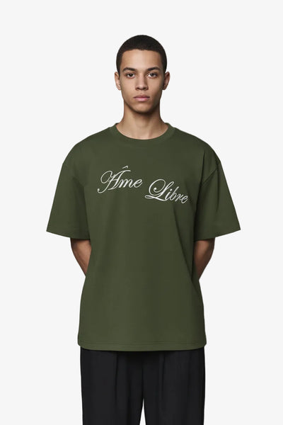 Ame Libre Sentinel T-Shirt Olive Lab10streetwear.nl