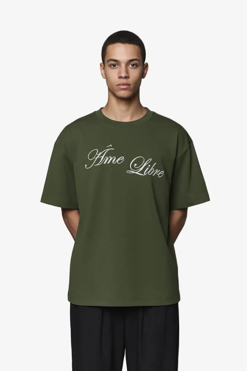 Ame Libre Sentinel T-Shirt Olive Lab10streetwear.nl