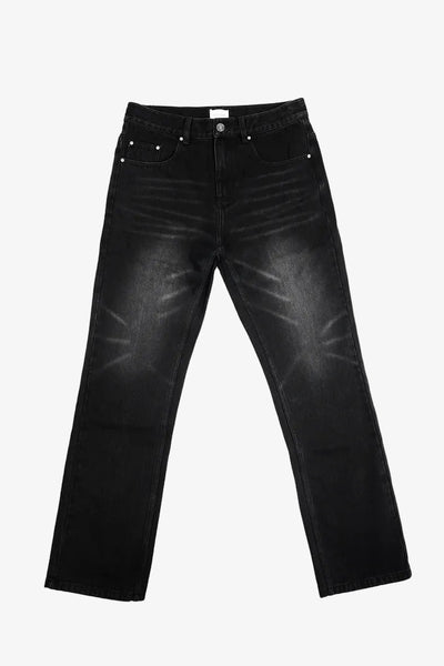 Ame Libre Shadow Denim Washed Black lab10streetwear.nl