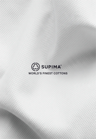 ecmo Supima® Badge Polo Shirt - Wit lab10streetwear.nl