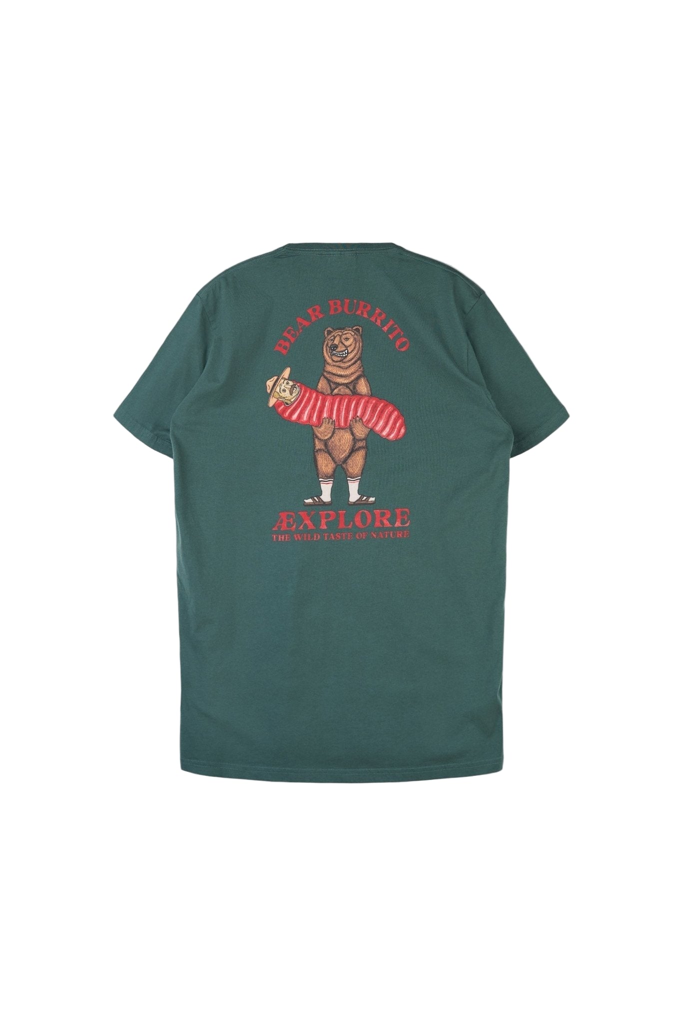 Bear Burrito T-Shirt - Green Gables - LAB10streetwear