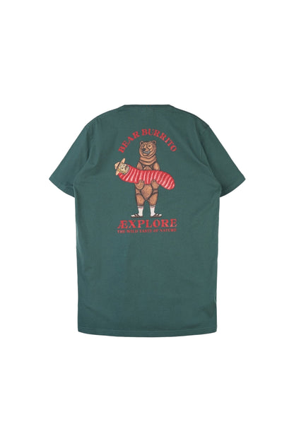 Bear Burrito T-Shirt - Green Gables - LAB10streetwear