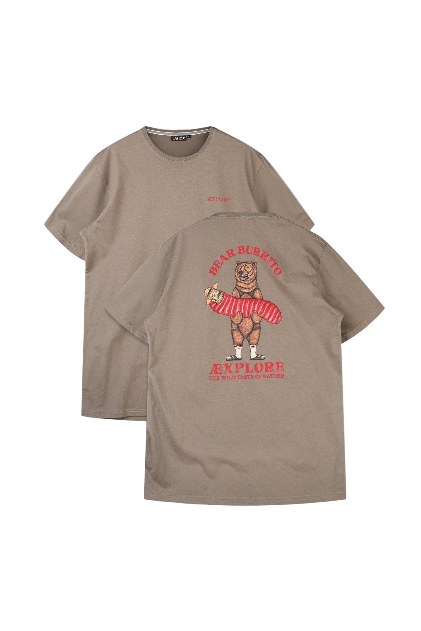 Bear Burrito T-Shirt - Morel - LAB10streetwear