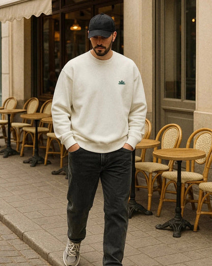 Circle Sweater - Off White - LAB10streetwear