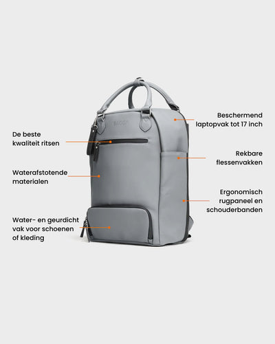 De Backpack - Antraciet - LAB10streetwear