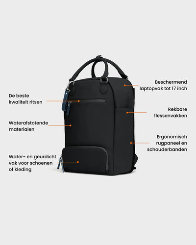 De Backpack - Black - LAB10streetwear