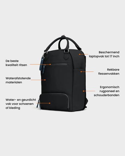 De Backpack - Black - LAB10streetwear