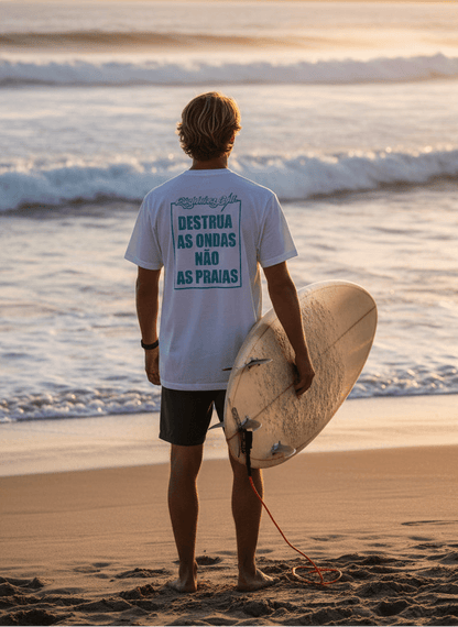 Destroia As Ondas T-Shirt - Off White - LAB10streetwear