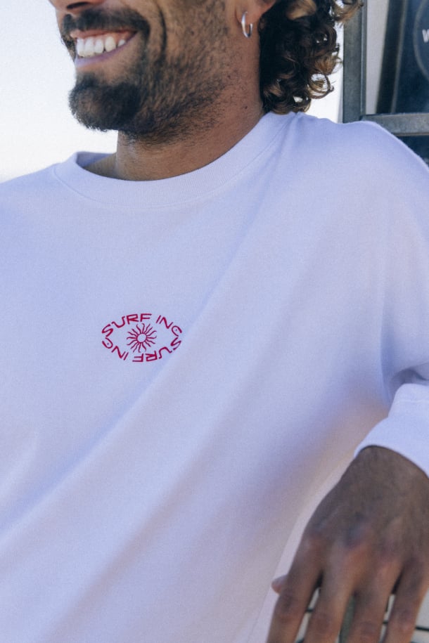 Feel Amazing Longsleeve - Paper White - LAB10streetwear