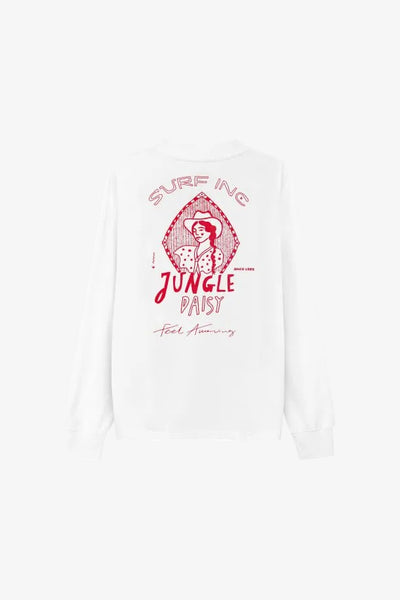 Feel Amazing Longsleeve - Paper White - LAB10streetwear