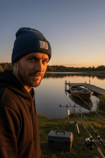 Fish or Die Beanie - Navy - LAB10streetwear