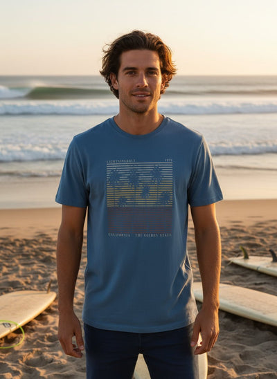 Golden State T-Shirt - Blauw - LAB10streetwear