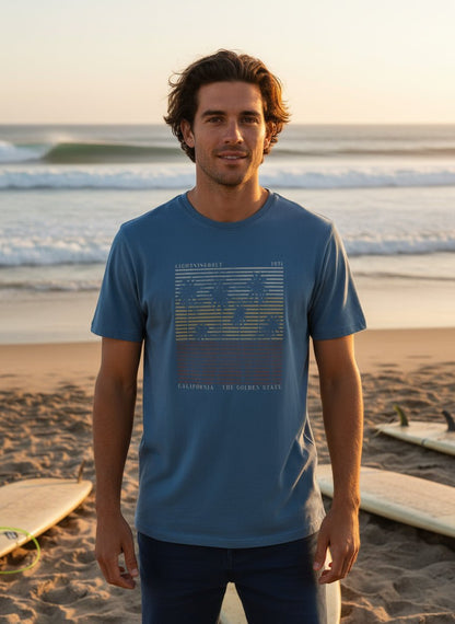 Golden State T-Shirt - Blauw - LAB10streetwear