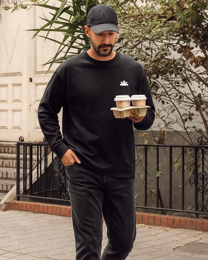 Icon Longsleeve - Zwart - LAB10streetwear