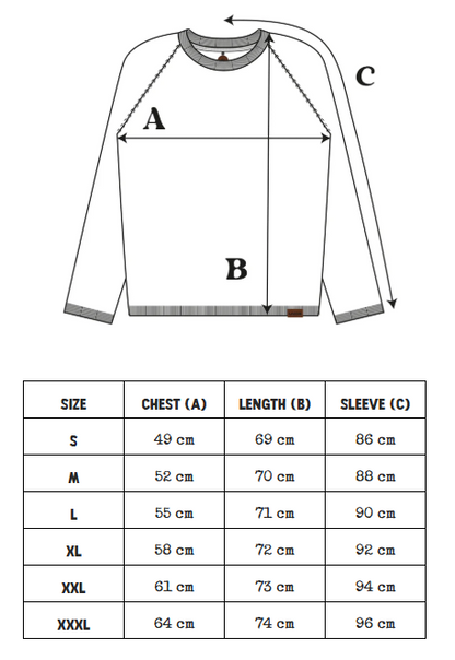 Lakor Topknot knit maattabel - Lab10streetwear.com