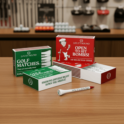 Set van 4 Golf Tee Match Boxes - LAB10streetwear