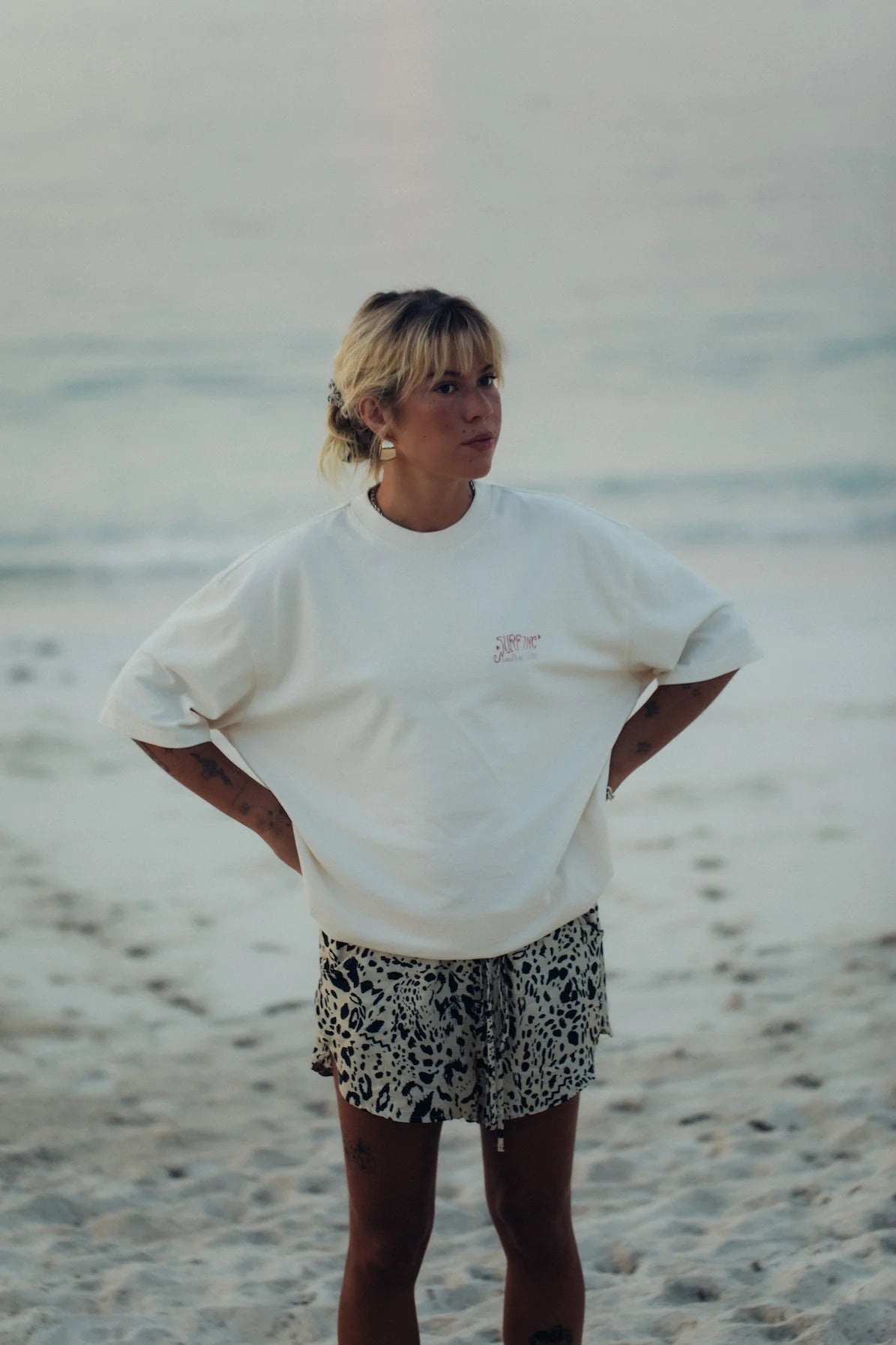 Surf.inc - Sunburn Tee - Super Natural - Lab10streetwear.nl
