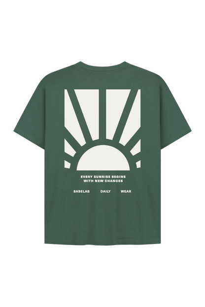Sunrise T-Shirt - Groen - LAB10streetwear