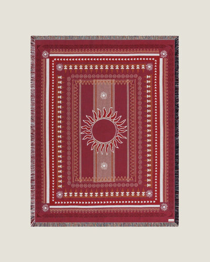 Sunset Burgundy Blanket - LAB10STREETWEAR