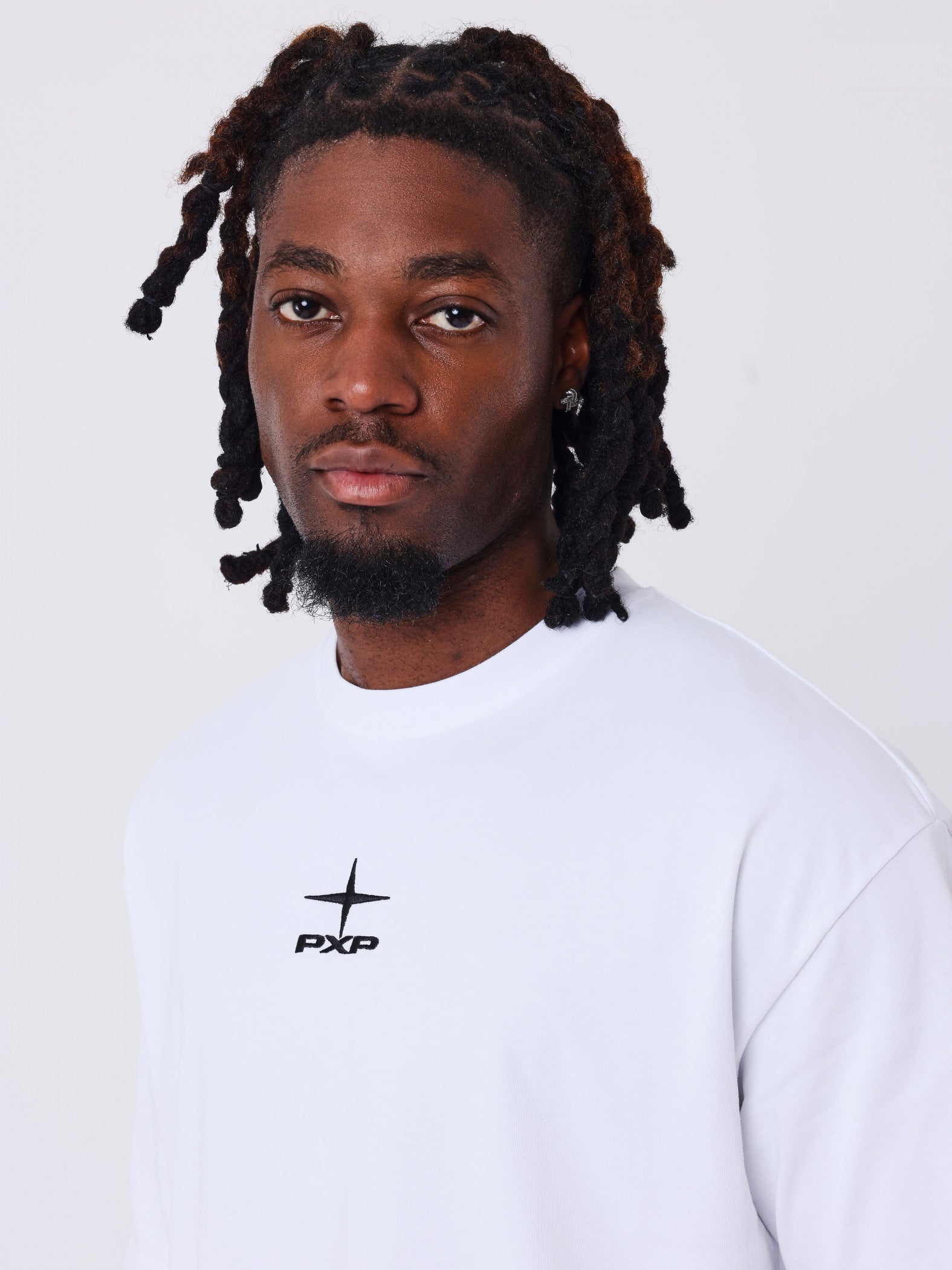 PXP - Gborduurd t-shirt wit - Lab10streetwear.nl
