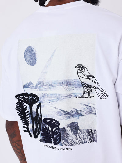 PXP - Gborduurd t-shirt wit - Lab10streetwear.nl