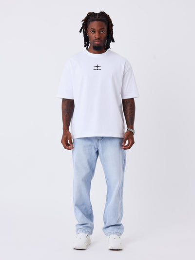 PXP - Gborduurd t-shirt wit - Lab10streetwear.nl