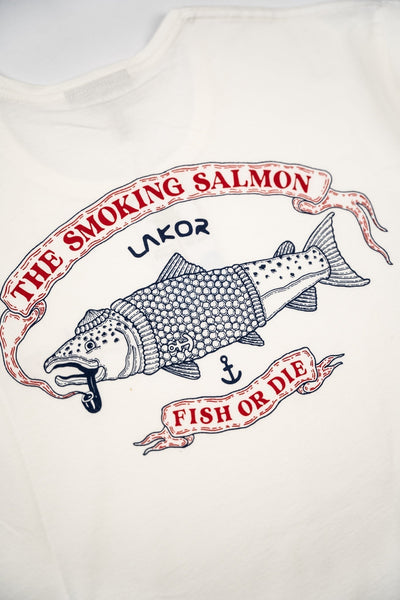 The Smoking Salmon T-Shirt - Star White - LAB10streetwear