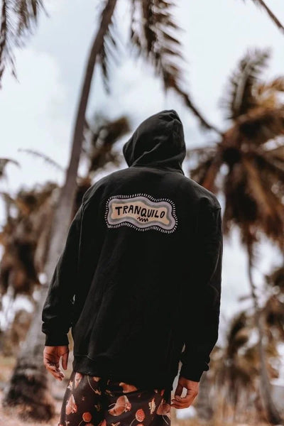 surf.inc Tranquilo Hoodie - Acid Black -lab10streetwear.nl
