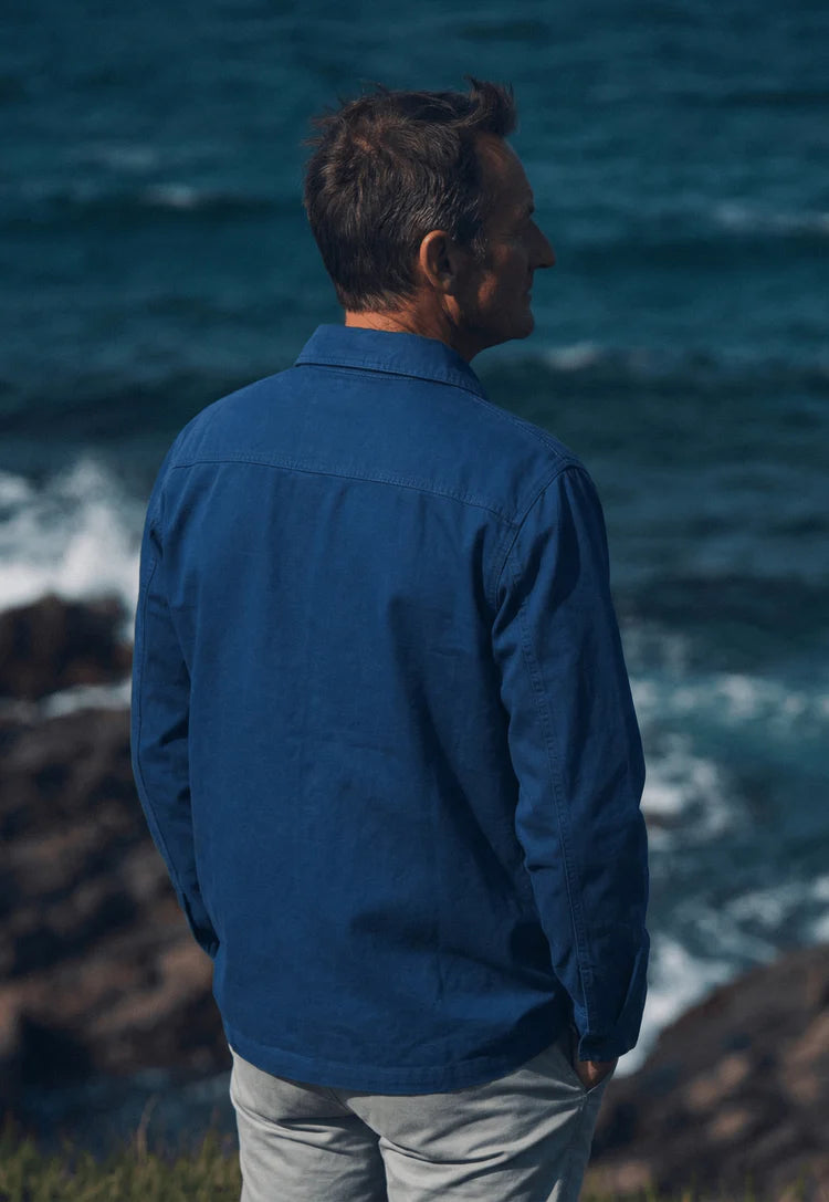 ecmo Nacre Work Jacket (c_twill®) - Blauw - lab10streetwear.nl